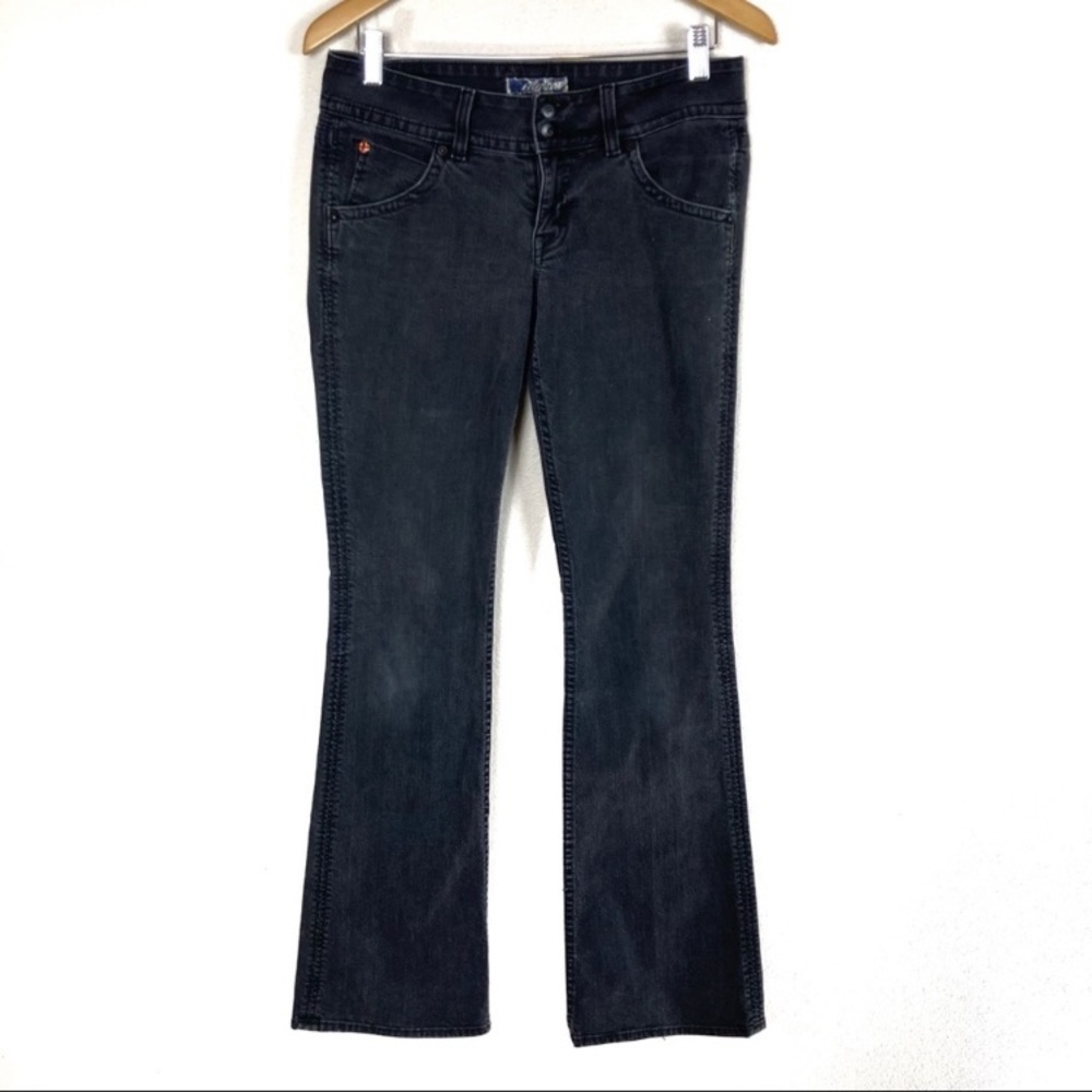 Hudson Bootcut Black Washed Stretch Denim Jeans Women’s Sz 28‎